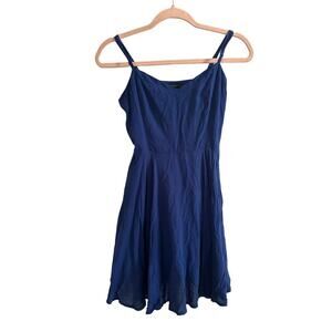 Talula ARITZIA Blue Lipinski Skater Mini Dress Sweetheart Neckline - Sz 2